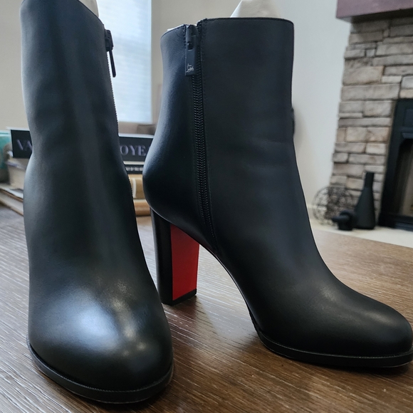 Christian Louboutin Black Adox Ankle Boots Size EU 37.5 - Picture 2 of 6